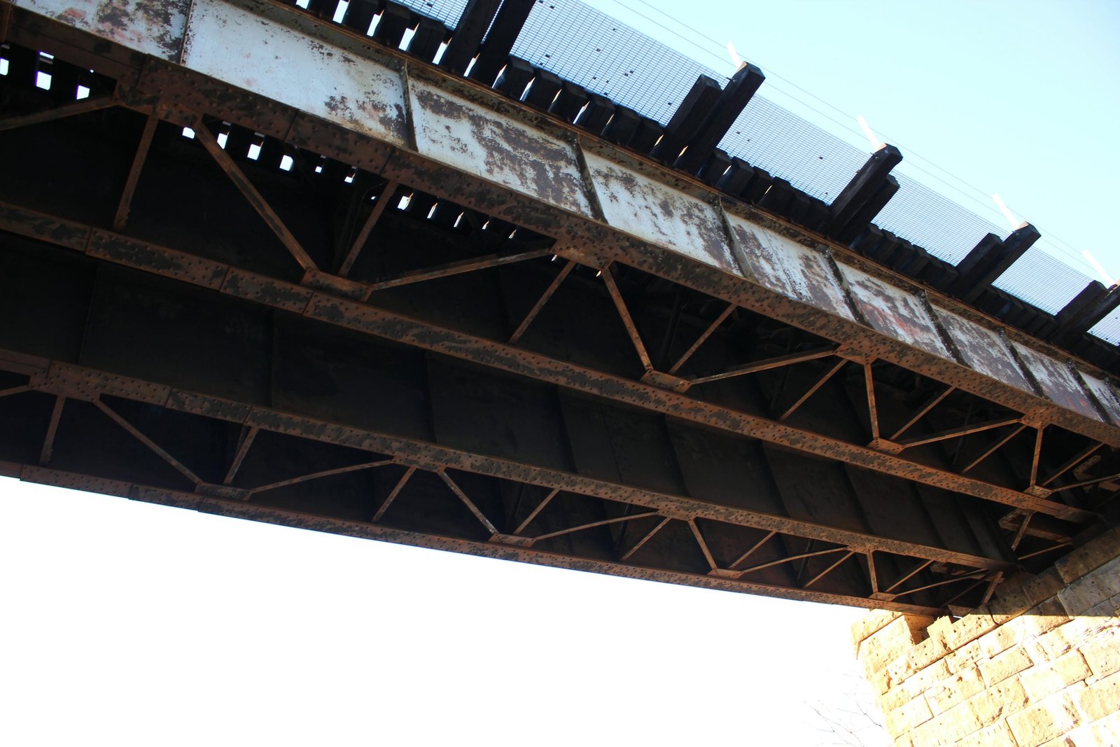 Under east span